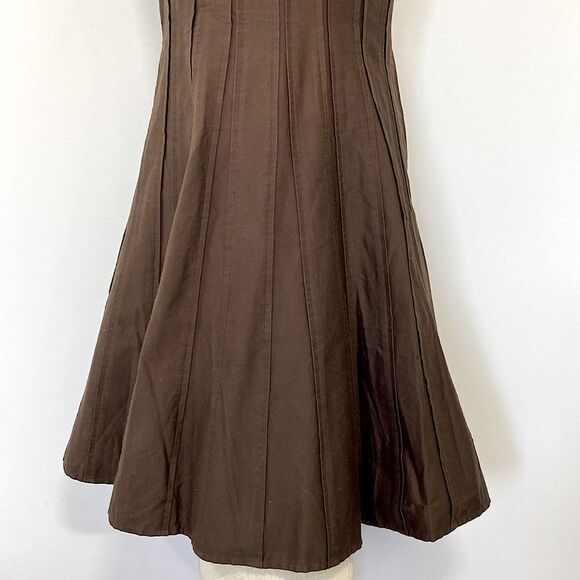 Calvin Klein Dress Copper Cocktail Knee Length Excellent Sz 4 - Picture 4 of 8